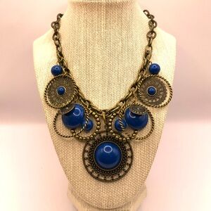 Premier Designs Antique Gold-Tone Statement Necklace